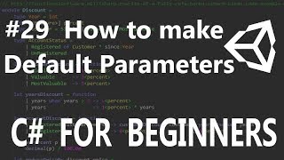 How to make default parameters in C #