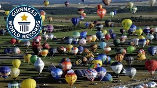 SPOTLIGHT - Most Hot Air Balloons In Flight