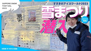 【3年ぶりの開催】2023年雪まつりに潜入します！【すすきのアイスワールド2023】