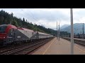 fuc 1216 locomotive with rex 1822 trieste villach arriving at tarvisio boscoverde