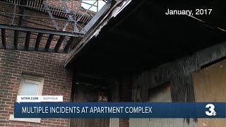 Multiple incidents at apartment complex