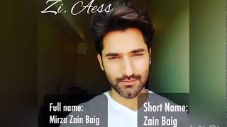 Mirza Zain Baig || Biography || Age || Height || Drama Serials