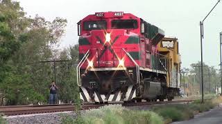 Ferromex SD70ACe: Liderando trenes con geniales horn show's de un K5LLA!!