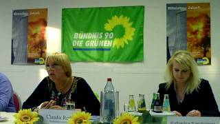 Marl. Diskussionsveranstaltung mit der Bundesvorsitzenden Claudia Roth