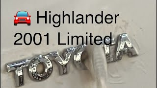 🚘 Highlander 2001 Limited តំលៃល្អ