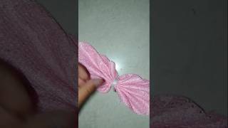 How to make hair bow at home DIY bow clip art for beginners 😱#shorts