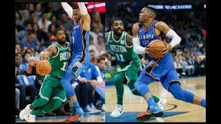 KYRIE IRVING VS RUSSELL WESTBROOK TOP PG BATTLE! KYRIE GETS LAST LAUGH!