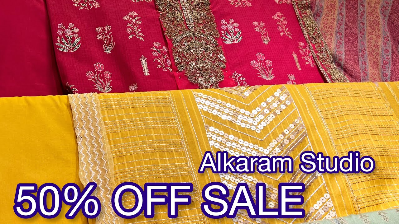 50 Off Alkaram Studio Sale Youtube
