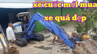 xe cuốc mới mua- cơ giới nhà nông