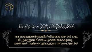 സത്യവിശ്വാസികളേ, തീര്‍ച്ചയായും നിങ്ങളുടെ ഭാര്യമാരിലും നിങ്ങളുടെ മക്കളിലും നിങ്ങള്‍ക്ക് ശത്രുവുണ്ട്‌.