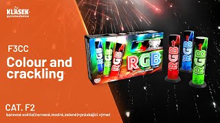 F3CC Colour and crackling | Klasek pyrotechnics