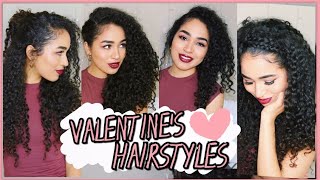 EASY CURLY HAIRSTYLES THAT WILL MAKE BAE WEAK ON VALENTINES DAY ♡ Lana Summer