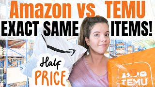 SAME EXACT ITEMS 1/2 THE PRICE PROOF | TEMU VS. AMAZON | LET ME PROVE IT | REAL PRICES & PROOF