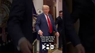 Trump says he has a “warm spot” in his heart for TikTok