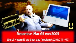 iMac G5 DEFEKT * Reparatur oder Elektroschrott * Elkos auf Mainboard tauschen