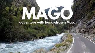 Hand-Drawn Map Adventure : Mago #magovillage #arunachalpradesh #travel