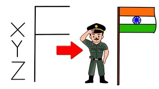 26 January Drawing | Republic Day Special | How to draw Indian Flag And Soldier