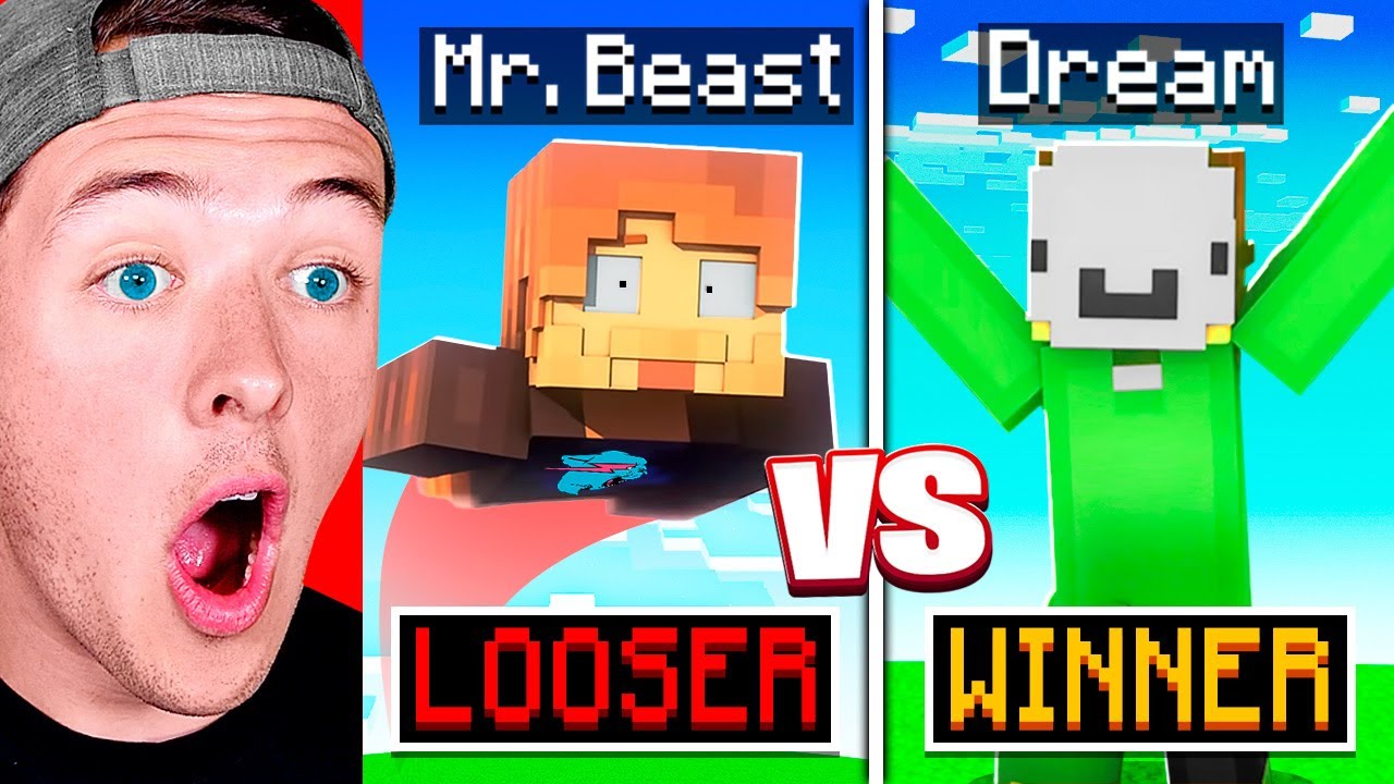 Dream Vs MrBeast Minecraft FIGHT! ($1,000,000) - YouTube