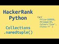 36. HackerRank Python Preparation - Collections.namedtuple() - Challenge Solution