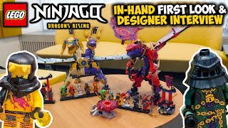 March 2025 Ninjago Sets - In-Hand Look \u0026 Designer Interview! (Thunderfang Chaos Dragon \u0026 Arc Dragon)