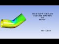 Fluid Flow through a Pipe Bend | 45 degree Bend | CFD Analysis | ANSYS Fluent | Advanced ANSYS