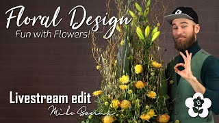 Making a Parallel Decorative Flower Arrangement! with Mike Boerma