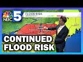 Flood risk continues on Wednesday night in Vermont and New York