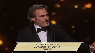 #Oscars 2020: Joaquin Phoenix wins Best Actor for his work in Joker