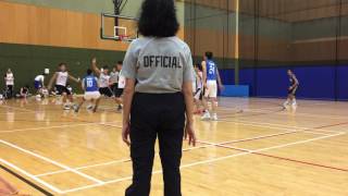 第二屆銀芽室內籃球聯賽2016 11 13 Alpha Basketball(白)  VS  BEATS (藍) Q1