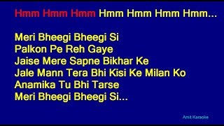 Meri Bheegi Bheegi Si - Kishore Kumar Hindi Full Karaoke with Lyrics