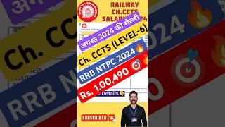 Chief commercial cum ticket supervisor salary in railway @sushilbatesar #rrbntpc