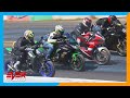 Z1000 🆚 R6 🆚 ZX6R 🆚 GSXR 600 🆚 Daytona 675R | Drag Races 12, 11, 10 seg Vál 12 Piques B/quilla 2019