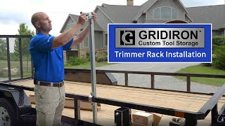 GRIDIRON CTS Trimmer Bracket Install | Landscaping Storage for your Pole Based Equipment