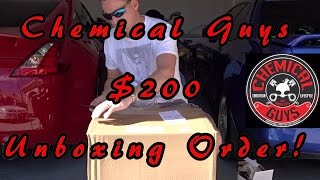 Chemical Guys Order Unboxing. Over $200 in products!