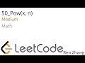 Leetcode 50 Pow(x, n)