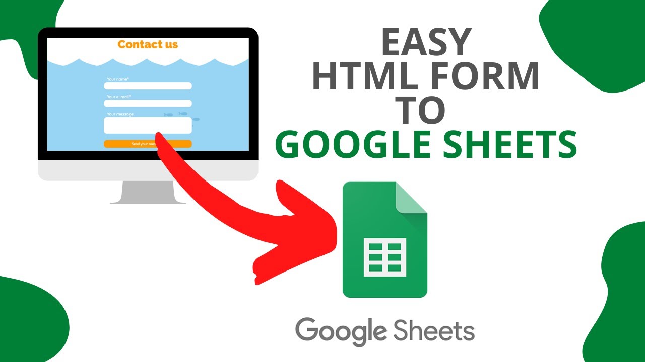 Easiest Way To Link HTML Form To Google Sheets With Automated Emails ...