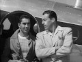 RARE! Tyrone Power and Cesar Romero lifting off, 1946