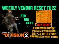 The Division 2 | Great Weekly Vendor for Weapons DON'T MISS THIS | November 5th 2024