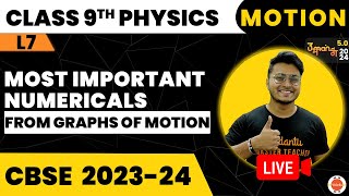 CBSE Class 9 Science | Motion | Most Important Numericals from Graphs of Motion | CBSE Class 9th