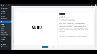 ADDO - Theme Install
