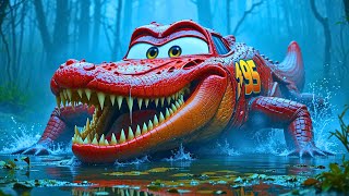 The Beast Awakens: Lightning McQueen’s Terrifying Reptilian Form!