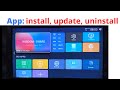 how to install, uninstall, update app in smart tv(wisdom share}/ smart tv me app kaise install kare