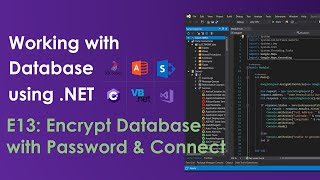 Encrypt Database with Password and Set up DB Connection - Oledb .NET E13