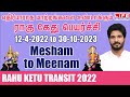 Rahu ketu Peyarchi 2022 to 2023 | Mesham To  Meenam | Rasi Palangal | Life Horoscope #rahu #ketu