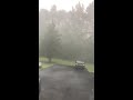 Heavy rain, hailstones in Ahoskie, North Carolina