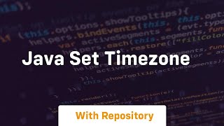 java set timezone