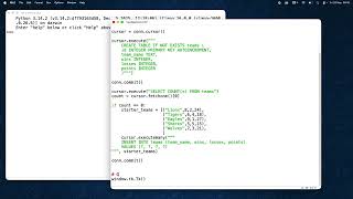 Leaderboard Table in Python GUI using SQL