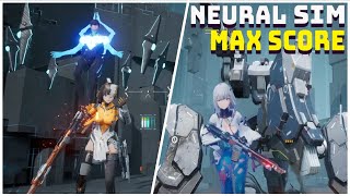 Snowbreak Neural Simulator Max Score No Damage Jean Surion Sartre \u0026 Ni-Type Mech VS Yao \u0026 Chenxing