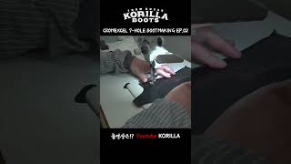 Made a shiny boot with one missing? /Making CHROMEXCEL 7-hole boots  #korilla #handmade #chromexcel