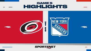 NHL Game 5 Highlights | Hurricanes vs. Rangers - May 13, 2024
